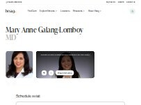 Website Screenshot Mary Anne Galang-Lomboy, MD