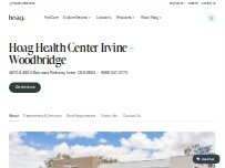Website Screenshot Hoag Health Center - Irvine - Woodbridge