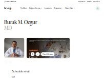 Website Screenshot Burak M. Ozgur, MD