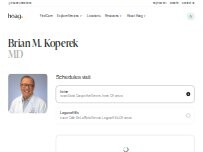 Website Screenshot Brian M. Koperek, MD