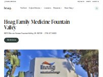 Website Screenshot Hoag Family Medicine - Fountain Valley