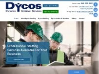 Website Screenshot Dycos Staffing Inc