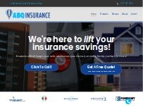 Website Screenshot ABQ Insurance