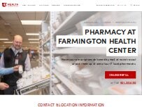 Website Screenshot U of U Health Farmington Health Center Pharmacy
