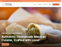Website Screenshot Testal Mexican Kitchen