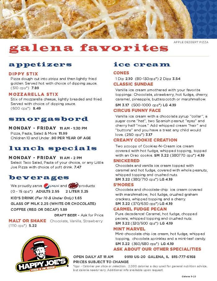 Images Happy Joe's Pizza & Ice Cream - Galena