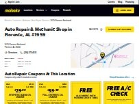 Website Screenshot Meineke Car Care Center