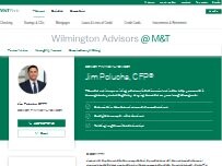 Website Screenshot Jim Polucha, CFP® - Wilmington Advisors @ M&T