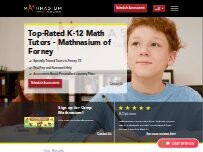 Website Screenshot Mathnasium