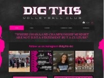 Website Screenshot Dig This! Volleyball Club