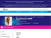 Website Screenshot Arjun Bhansali, MBBS