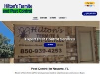 Website Screenshot Hilton's Termite and Pest Control