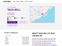 Website Screenshot Taco Bell
