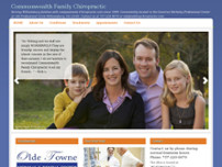 Commonwealth Family Chiropractic website screenshot