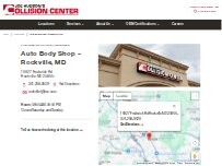 Website Screenshot Joe Hudson's Collision Center