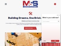 Website Screenshot Medrano & Sons Construction