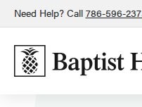 Website Screenshot Baptist Health Brain & Spine Care | Kendall (Suite 400W)