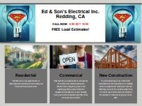 Website Screenshot E & S Electric Inc.