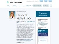 Website Screenshot Gwyneth McNeill, DO