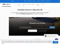 Website Screenshot Fox Subaru Macomb - Service & Parts