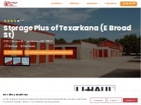 Website Screenshot Storage Plus of Texarkana (E Broad St)
