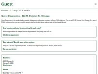 Website Screenshot Quest Diagnostics