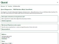 Website Screenshot Quest Diagnostics