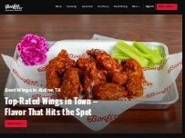 Website Screenshot Bonfire Wings