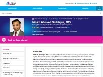 Website Screenshot Moiz Siddiqui, DO