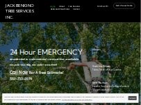 Website Screenshot Jack Benigno Tree Services
