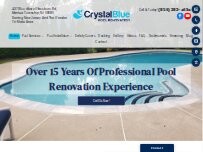 Website Screenshot Crystal Blue Pool Renovation