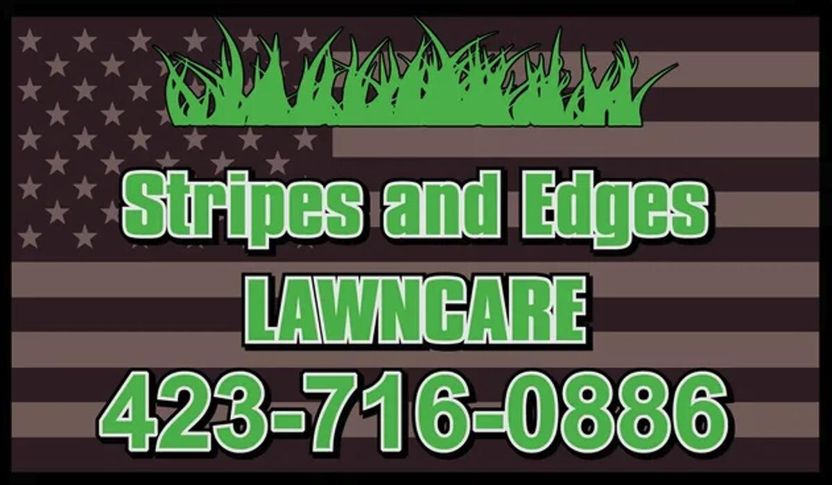 Stripes and Edges Lawn Care Logo