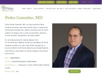Website Screenshot Pedro Gonzalez, MD Palm Primary Care - Azle Central