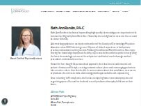 Website Screenshot Beth Ann Rankin, PA-C
