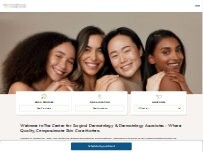 Website Screenshot Center for Surgical Dermatology Inc