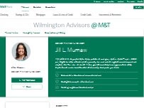 Website Screenshot Jill L. Mumaw - Wilmington Advisors @ M&T