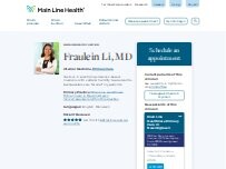 Website Screenshot Fraulein Li, MD