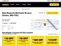 Website Screenshot Meineke Car Care Center