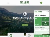 Website Screenshot Big Horn Heating & Cooling
