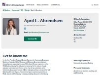 Website Screenshot April L. Ahrendsen