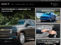 Website Screenshot Waynesburg Carriage Company