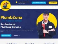 Website Screenshot PlumbZona Plumbing