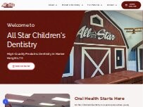 Website Screenshot All Star Children's Dentistry