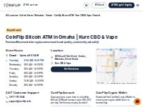 Website Screenshot CoinFlip Bitcoin ATM - Kure CBD & Vape (Omaha)