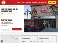 Website Screenshot Dave's Hot Chicken