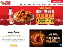 Website Screenshot Wing Shack Windsor