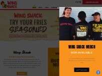 Website Screenshot Wing Shack Fort Collins