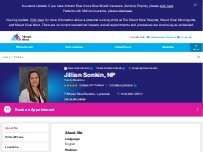 Website Screenshot Jillian Sonkin, NP