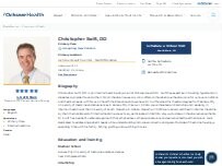 Website Screenshot Christopher Swift, DO