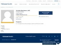 Website Screenshot Victoria Beckman, MD